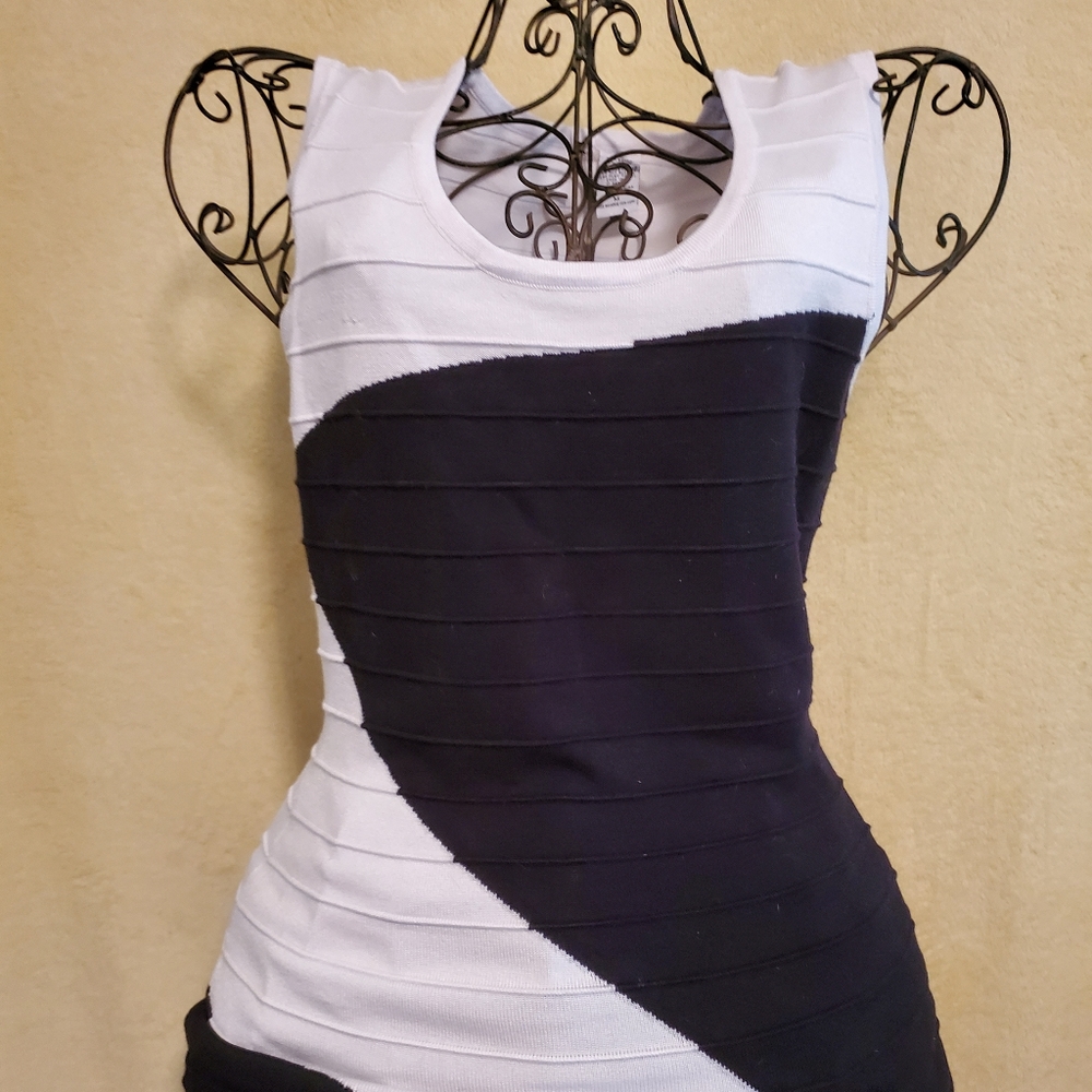 Black and white dress